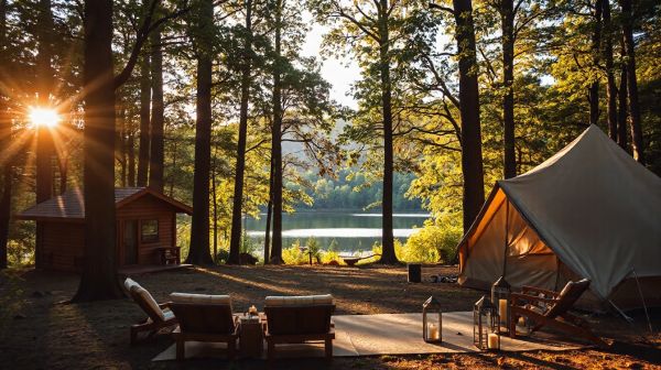 Top 5 campings raffinés pour une expérience nature chic